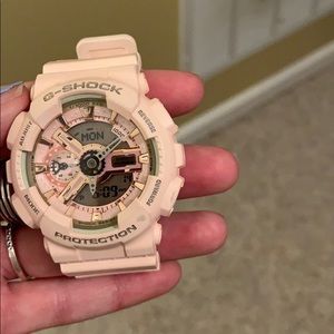 pink g shock watch